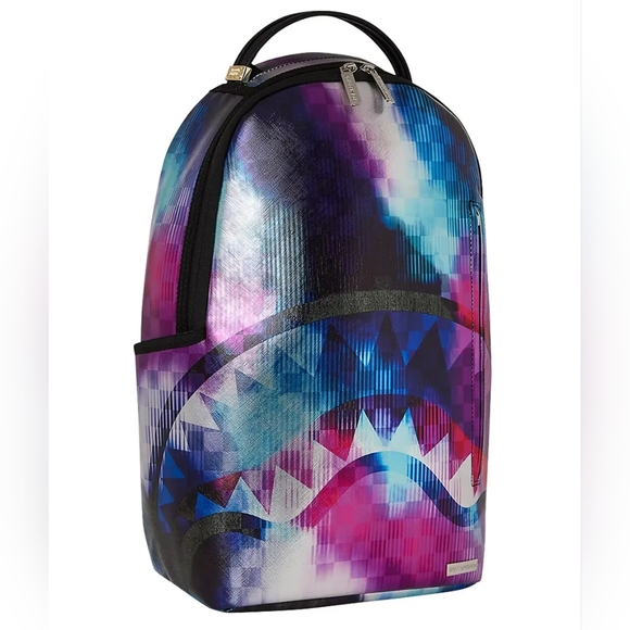Sprayground Multicolor Shark Backpack - Picture 2 of 11